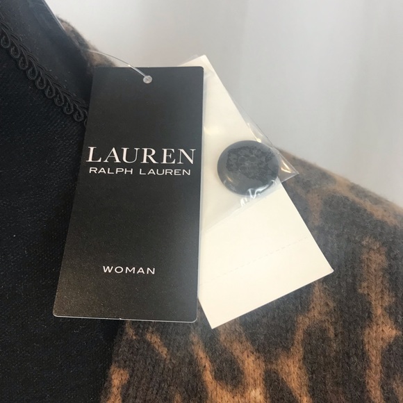 LAUREN Ralph Lauren Plus Size Animal Print Cardigan - Picture 11 of 14